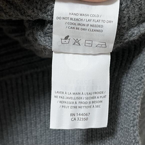 Outerknown Jetlag Cotton Alpaca Crew Neck Sweater Size S Gray Fisherman NWOT - Picture 7 of 7